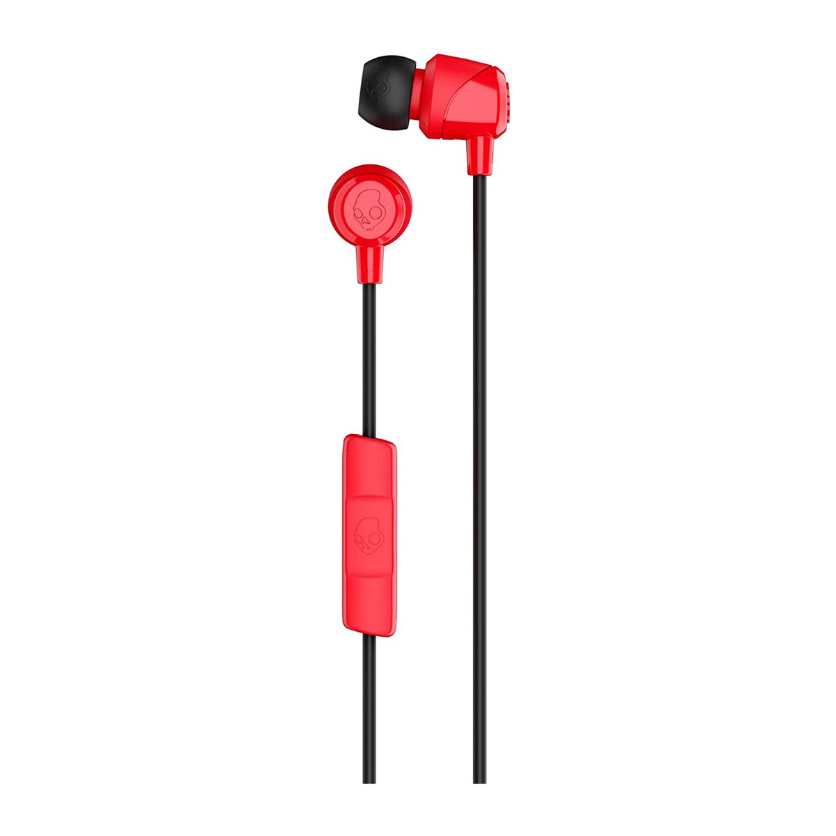 Skullcandy S2DUY-L676 Jib In-Ear Noise-Isolating Earbuds with Microphone and Remote for Hands-Free Calls - Red/Black