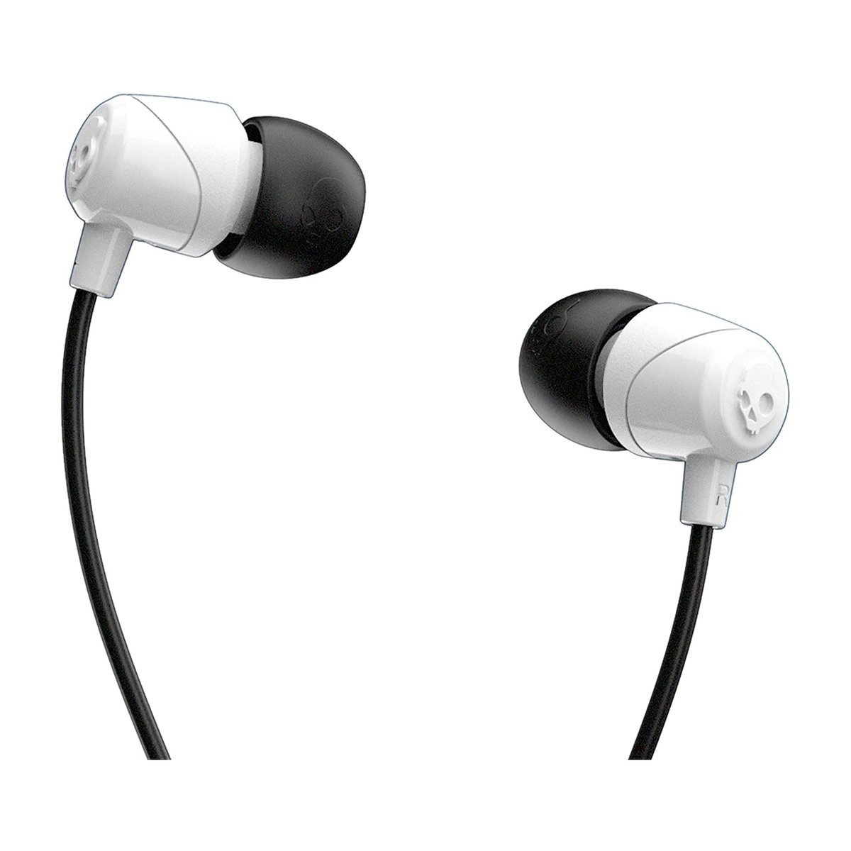Skullcandy S2DUYK-441 Jib In-Ear Noise-Isolating Earbuds with Microphone and Remote for Hands-Free Calls - White/Black