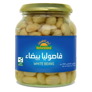 اشتري قم بشراء Nature Land White Beans 360g Online at Best Price من الموقع - من لولو هايبر ماركت Organic Food في الكويت
