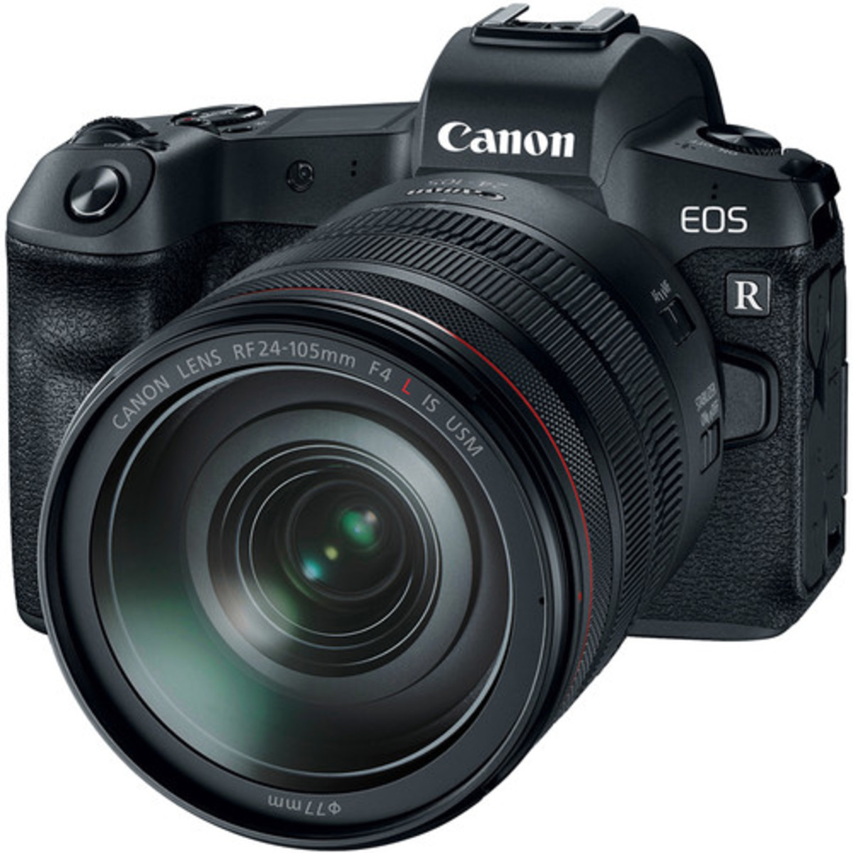 Canon Mirror Less Camera EOS-R Body + RF 24-105mm f/4L IS USM Lens + Mount Adapter EF-EOS R