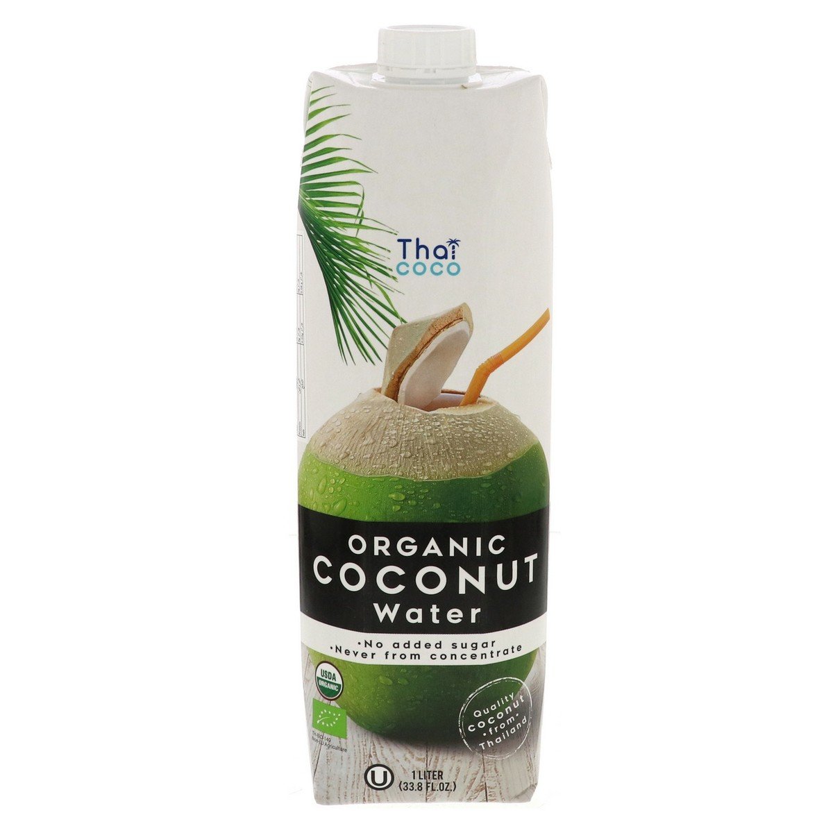 Buy Thai Coco Organic Coconut Water 1 Litre Online at Best Price | Fruit Drink Tetra | Lulu UAE in Kuwait