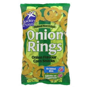 Golden Cross Onion Rings Corn Snacks 150 g