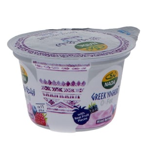 Buy Nada Mixed Berries Greek Yoghurt 0%Fat 160g Online at Best Price | Flavoured Yoghurt | Lulu KSA in Saudi Arabia