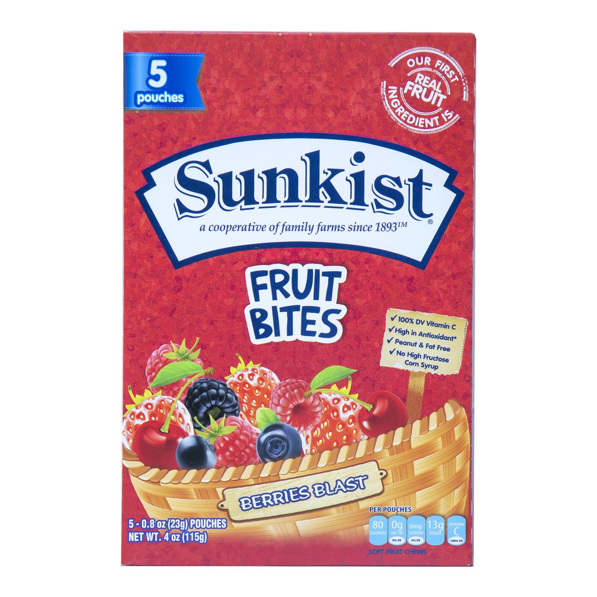 Sunkist Berries Blast Fruit Bites 115 g