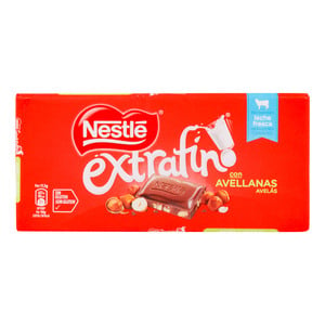 Nestle Extrafino Milk Chocolate with Hazelnuts 123g