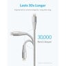 Anker Powerline+ II with lightning connector 6ft Silver