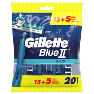 Gillette Blue II Plus Disposable Razor 15+5