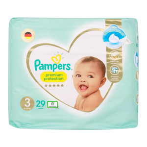 Pampers Premium Baby Diapers Size 3, 6-10kg 29pcs