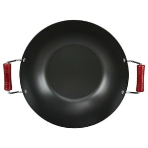 Smart Kitchen Carbon Steel Wok Pan, 28 cm, DHW28