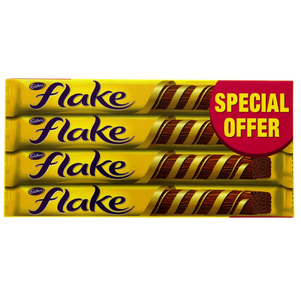 Buy Cadbury Flake Chocolate Bar 4 x 32 g Online at Best Price | Covrd Choco.Bars&Tab | Lulu UAE in UAE