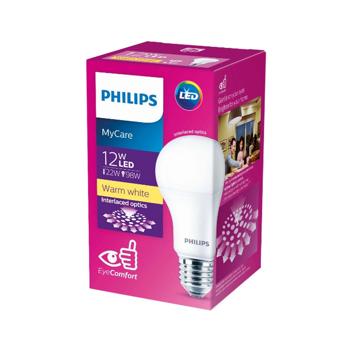 Philips Eye Comfort LED Bulb 12W E27 Warm White