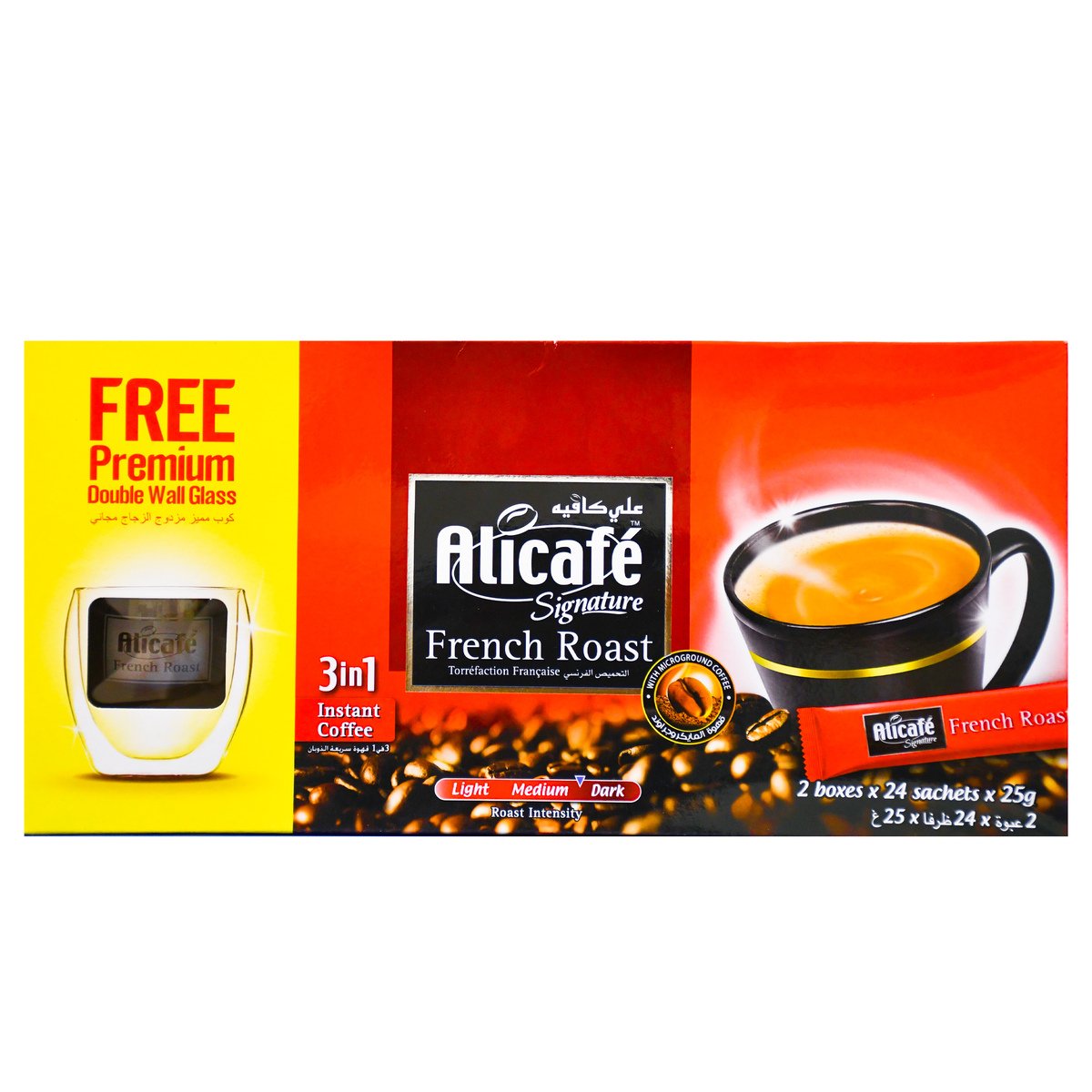 Alicafe Signature 3in1 French Roast Instant Coffee 48 x 25g + Offer