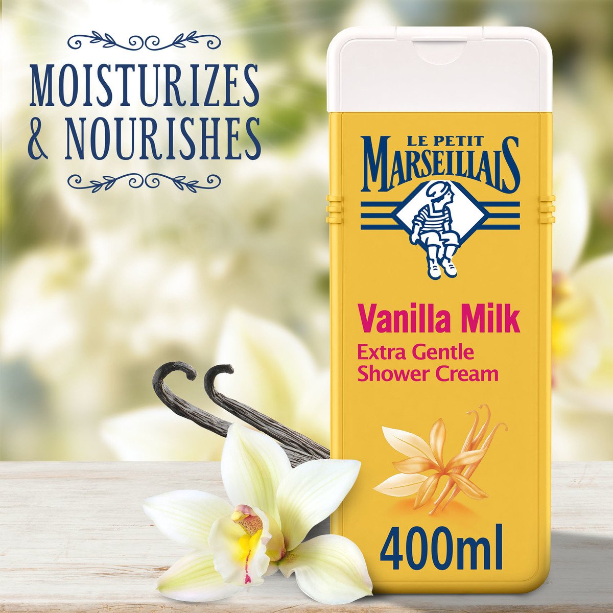Le Petit Marseillais Shower Cream Vanilla Milk Extra Gentle 400 ml