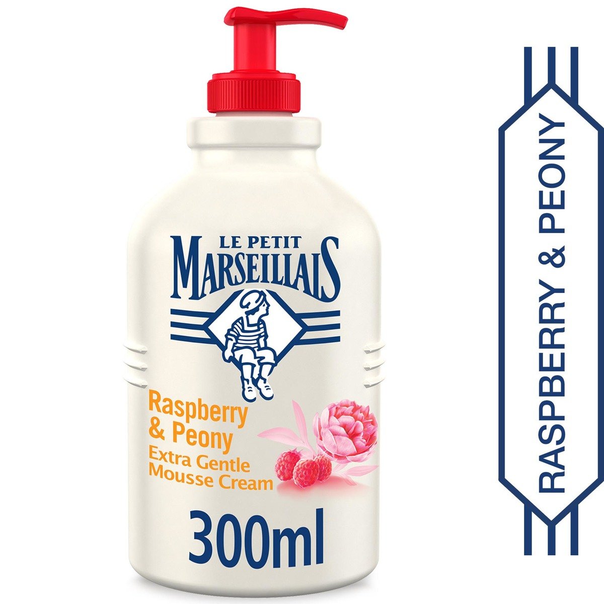Le Petit Marseillais Mousse Cream Raspberry & Peony Extra Gentle 300 ml