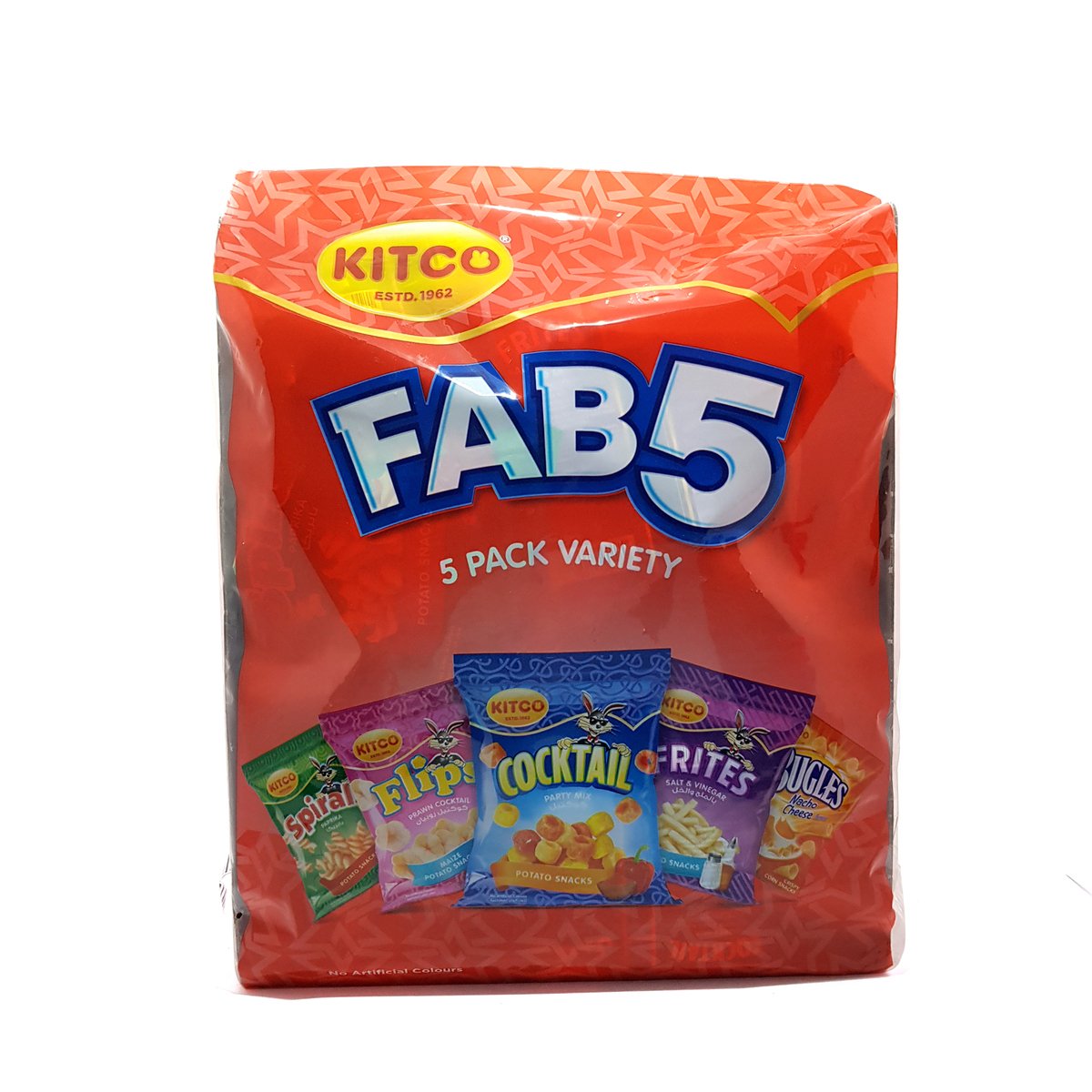 Buy Kitco Fab5 Variety Mix Snacks 20 x 22 g Online at Best Price | Other Crisps | Lulu Kuwait in Kuwait