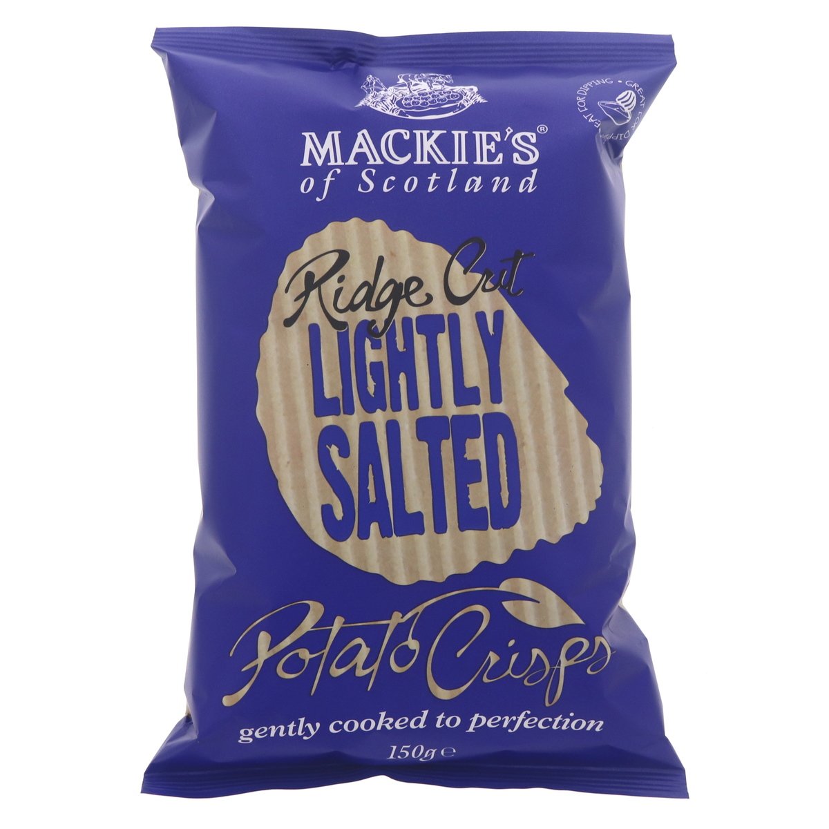 Mackie's Ridge Cut Lightly Salted Potato Crisps 150 g