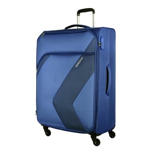 American Tourister Stanford 4 Wheel Soft Trolley, 55 cm, Navy Blue
