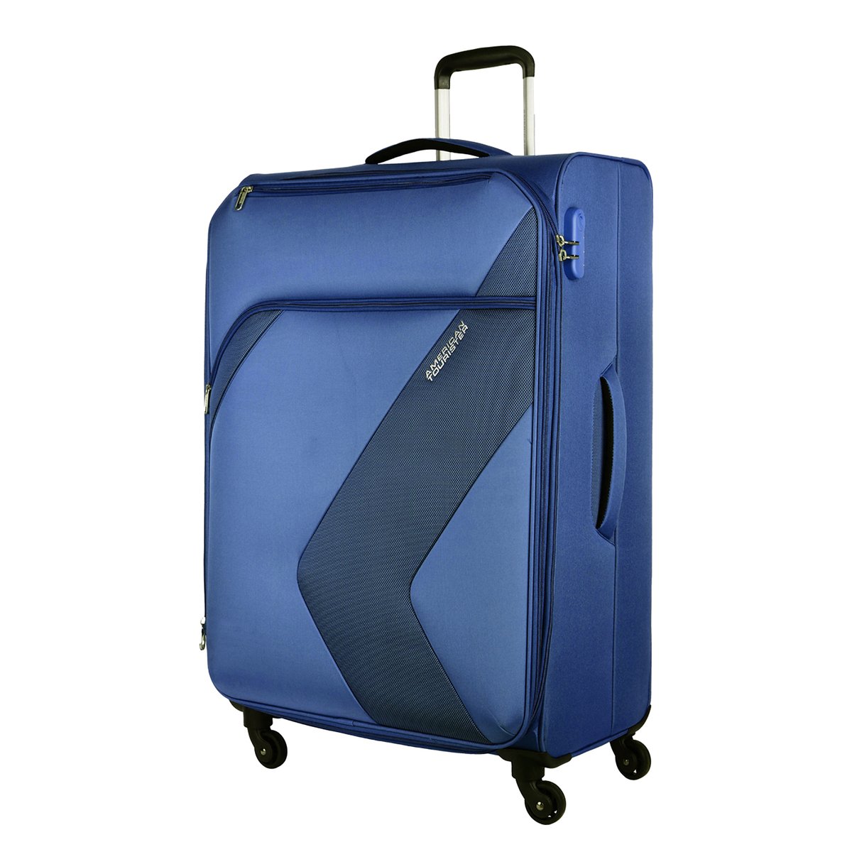 American Tourister Stanford 4 Wheel Soft Trolley, 67 cm, Navy