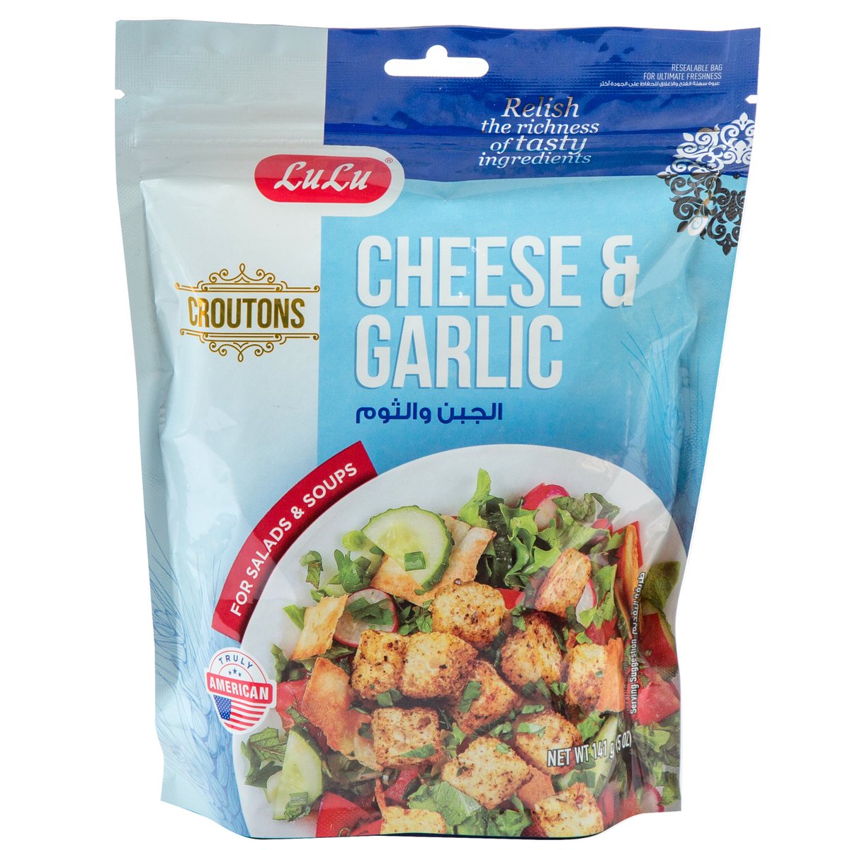 LuLu Croutons Cheese & Garlic 141 g