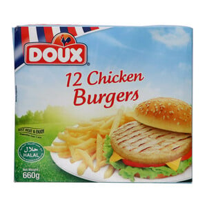 Doux Chicken Burgers 12pcs 660g
