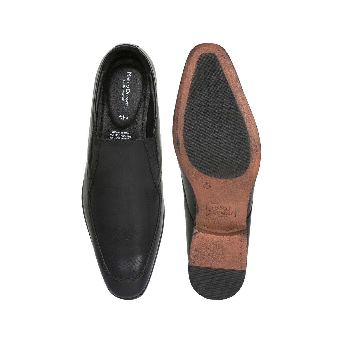 Marco Donateli Men's Formal Shoes 12874 Black, 43 Online at Best Price ...