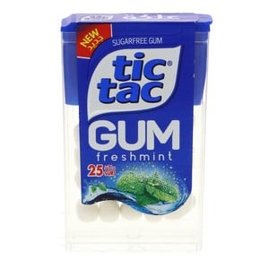 TicTac Gum Sugar free Freshmint 25 pcs