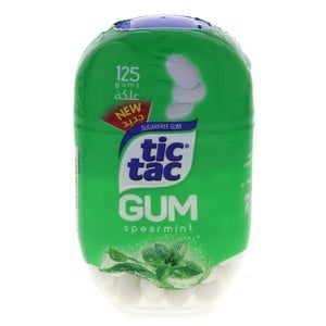 Tictac Gum Sugar Free Spearmint 125 pcs