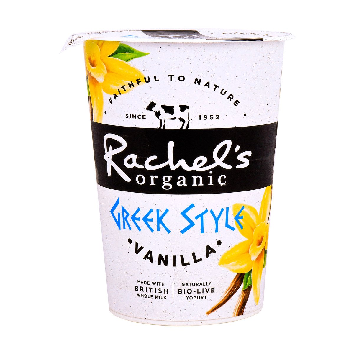 اشتري قم بشراء راتشيلز زبادي بالفانيلا عضوي على الطريقة اليونانية ، 450 جم Online at Best Price من الموقع - من لولو هايبر ماركت Flavoured Yoghurt في الامارات