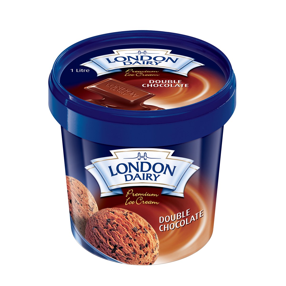 Buy London Dairy Double Chocolate Ice Cream 1 Litre Online at Best Price | Ice Cream Take Home | Lulu UAE in UAE