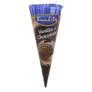 Kwality Cone Vanilla & Chocolate Ice Cream 100 ml