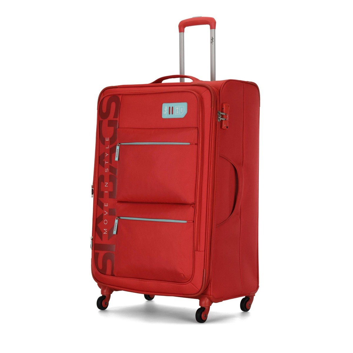 Skybags Vanguard 4 Wheel Soft Trolley, 82 cm, Coral