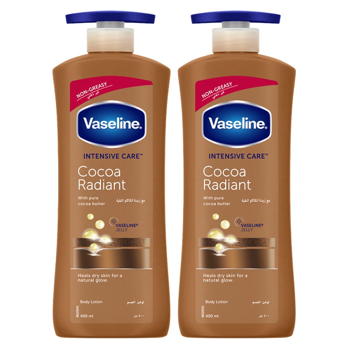 Vaseline Body Lotion Cocoa Radiant 2 x 400ml