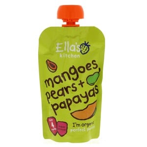 Ella's Kitchen Organic Purees Mangoes + Pears + Papayas 120 g