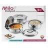 Milo Stainless Steel Hot Pot 3Pcs 1500ml + 2500ml + 3500ml