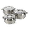 Chefline Stainless Steel Hot Pot SAARA 3pcs 2.5L+3.5L+5Ltr