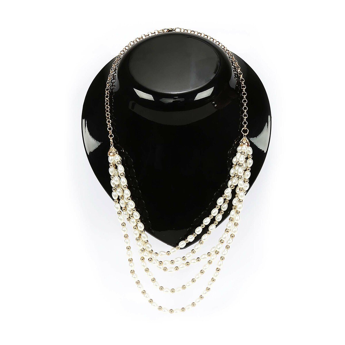 Eten Fashion Pearl Necklace 5 layer