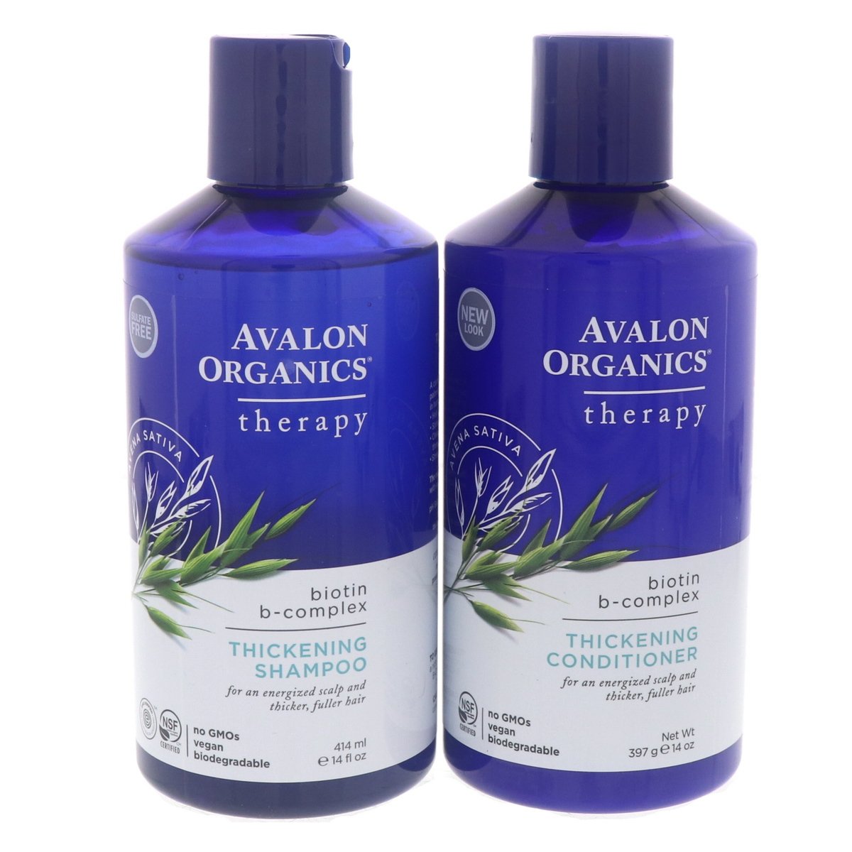 Avalon Organics Thickening Shampoo 414 ml + Conditioner 397g