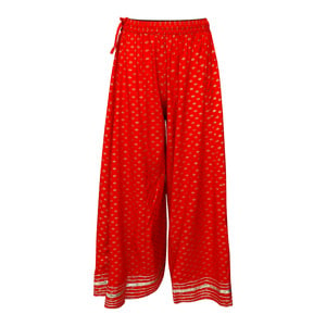 Women's Palazzo-Skirt Free Size Red