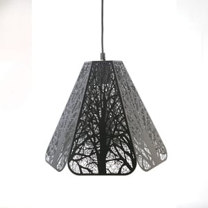 Maple Leaf Pendant Lamp Shade XCL181068 Size:32x32x105cm Black