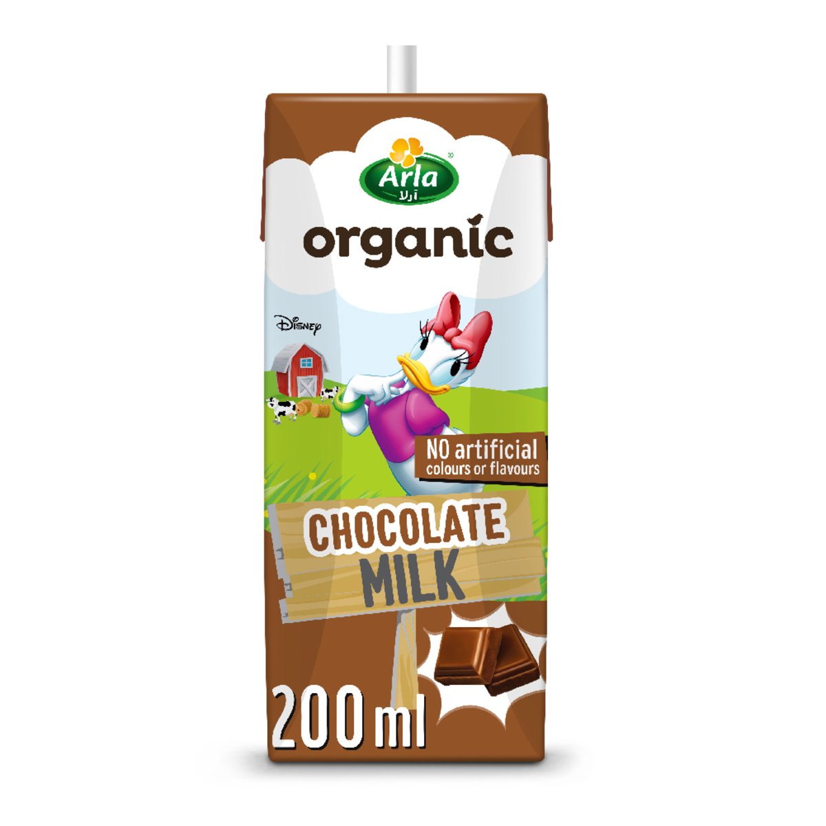 أرلا ديزني حليب الشوكولاتة العضوي 200 مل × 6 حبات