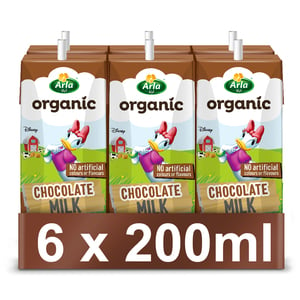 Arla Disney Organic Milk Chocolate 6 x 200 ml