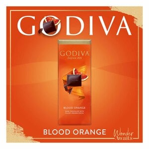 Godiva Dark Chocolate With Blood Orange Pieces 90g