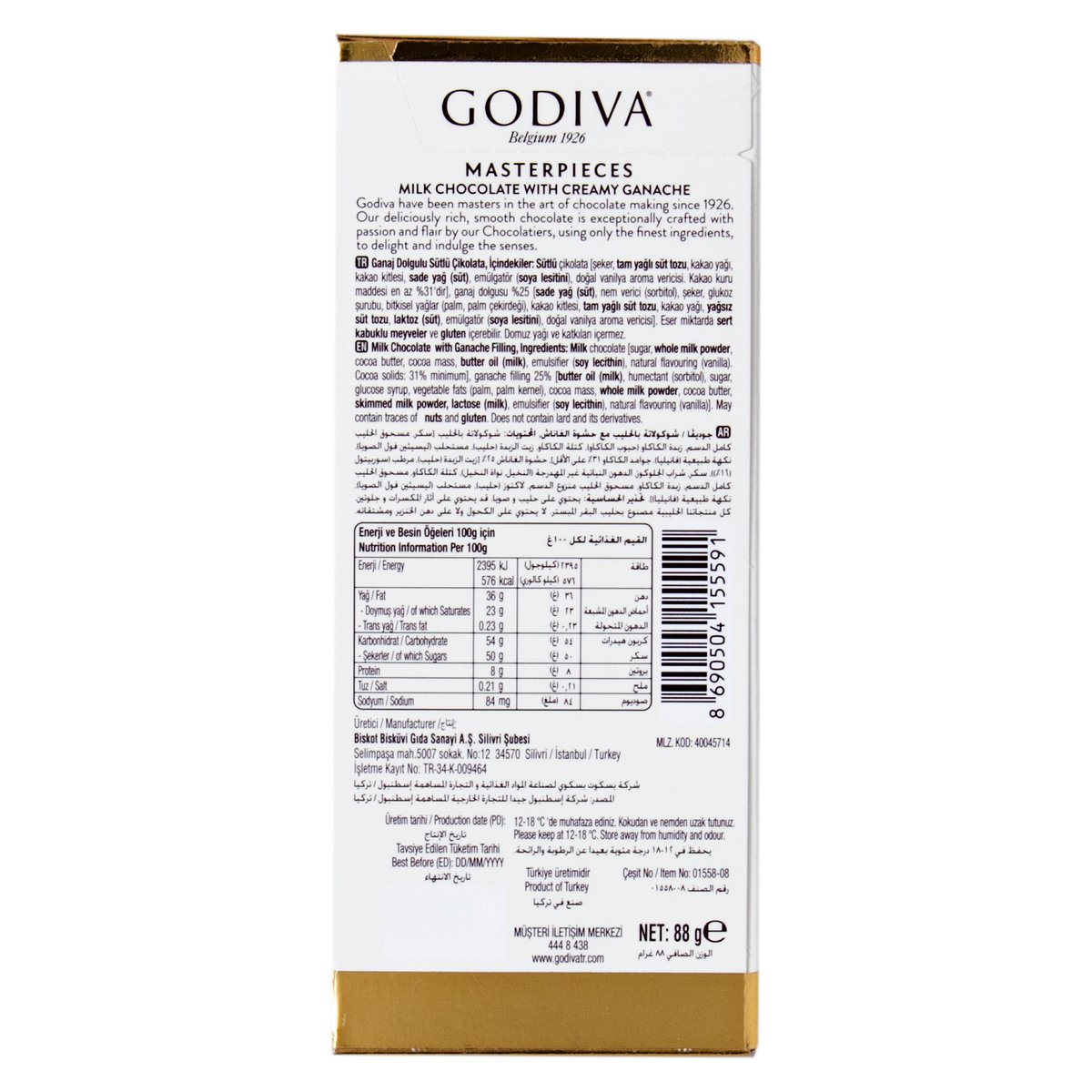 Godiva Master Pieces Milk Chocolate Bliss 88 g
