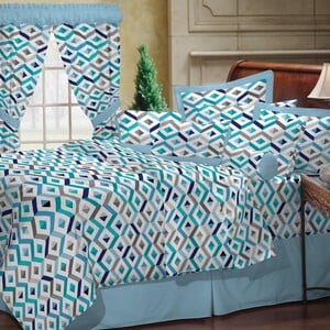 يوتيكا طقم مفرش سرير قطن 240 × 260 سم 3 قطع بألوان وتصاميم متنوعة