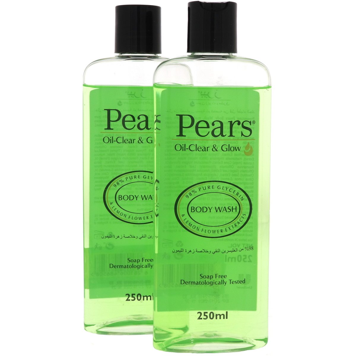 Pears Body Wash Oil-Clear And Glow 2 x 250 ml