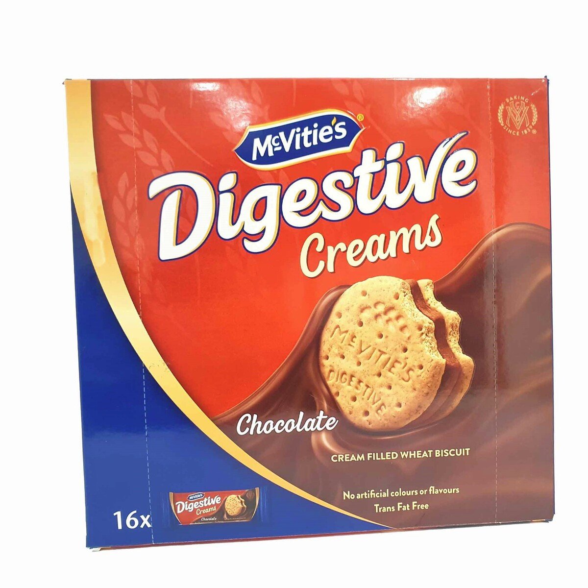 McVitie's Digestive Creams Chocolate Filled Wheat Biscuit 16 x 40 g