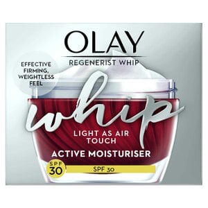 Olay Regenerist Whip Lightweight Face Moisturiser Without Greasiness With Hyaluronic Acid SPF30 50 g