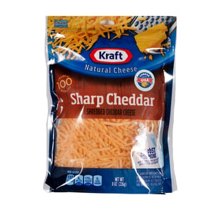 Kraft Shredded Sharp Cheddar Cheese 226g