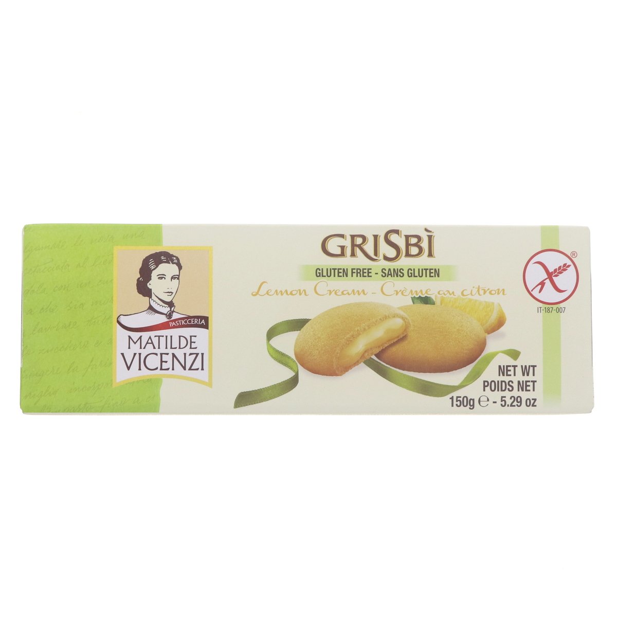 Vicenzi Grisbi Lemon Cream Biscuits 150 g