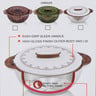 Chefline Plastic Hot Pot ORNAMAX 4pcs 0.5L+1L+2L+3Ltr Assorted Color